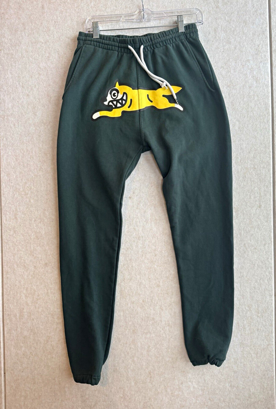 ICECREAM Running Dog Sweatpants Mens S Green BBC Billionaire Boys Club Joggers